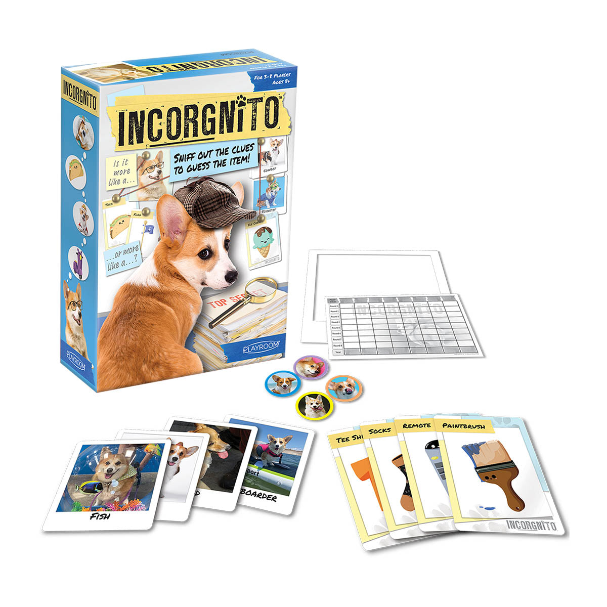 Incorgnito | A Family-Party Game for Ages 8 and Up, 3–8 Players | Ultra PRO Entertainment