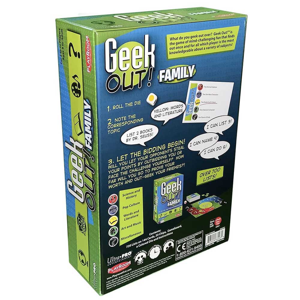 Geek Out! Trivia Party Game: Family Edition | Ultra PRO Entertainment