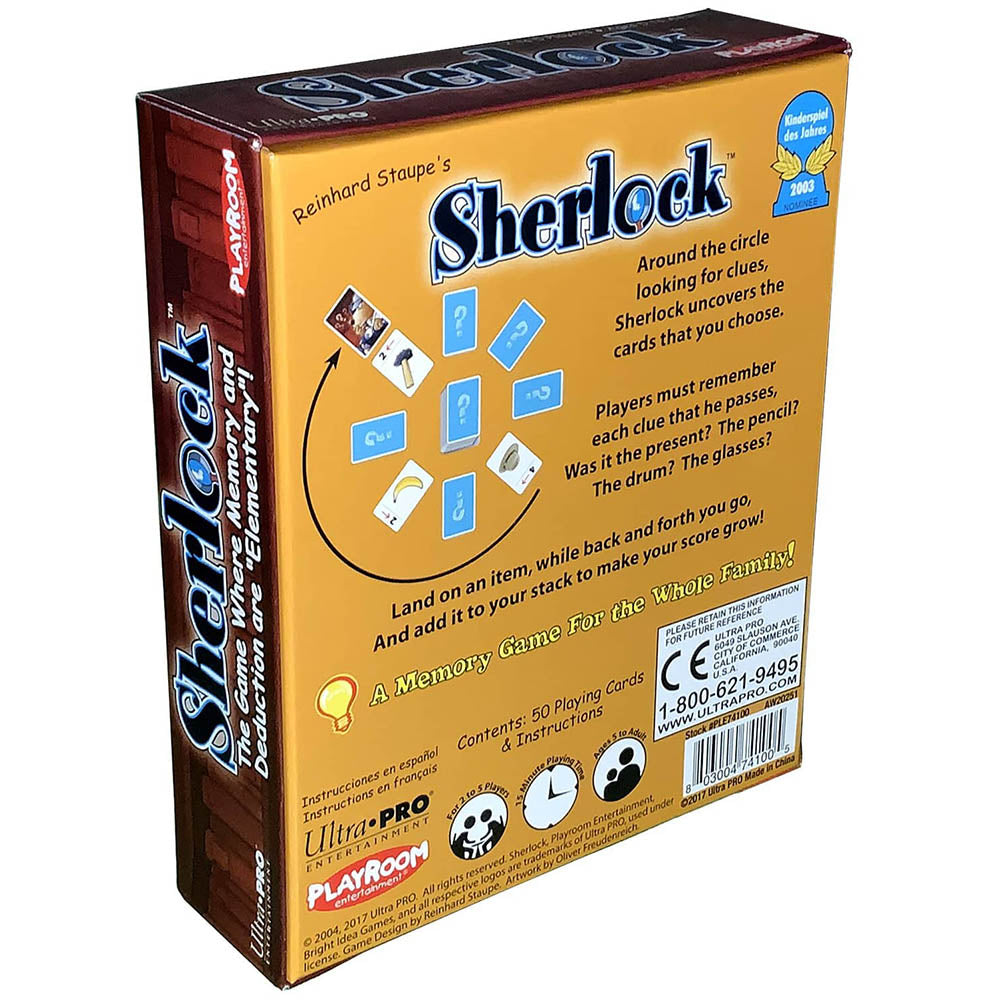 Sherlock | Kids Memory Game for Ages 5 and Up | Ultra PRO Entertainment