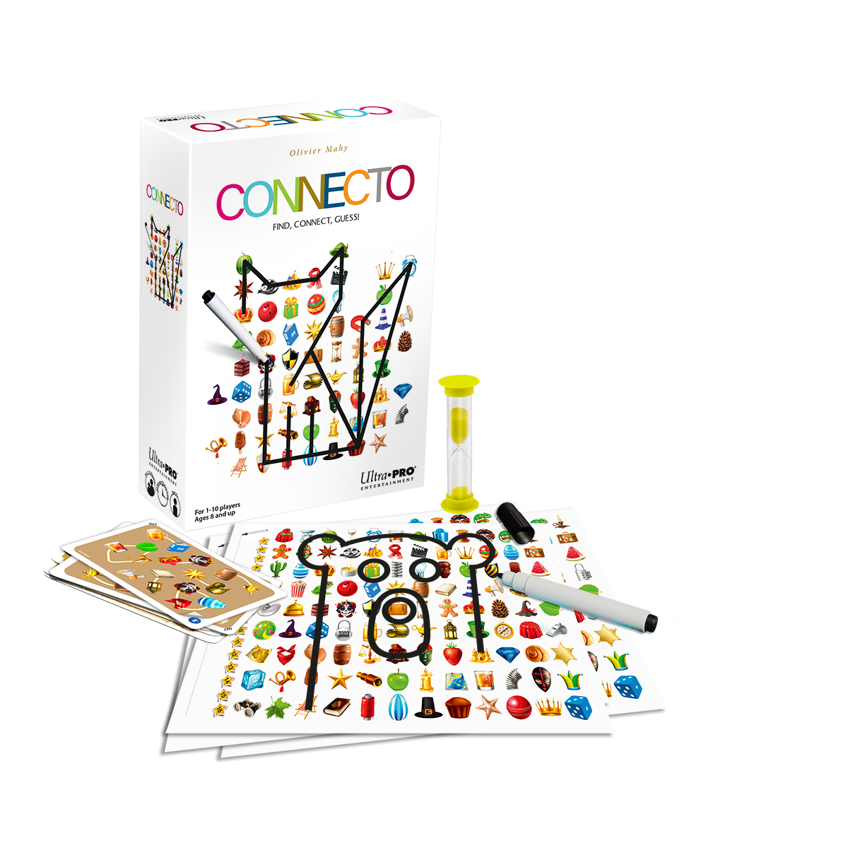 Connecto for 2-4 Players Ages 8+ | Ultra PRO Entertainment