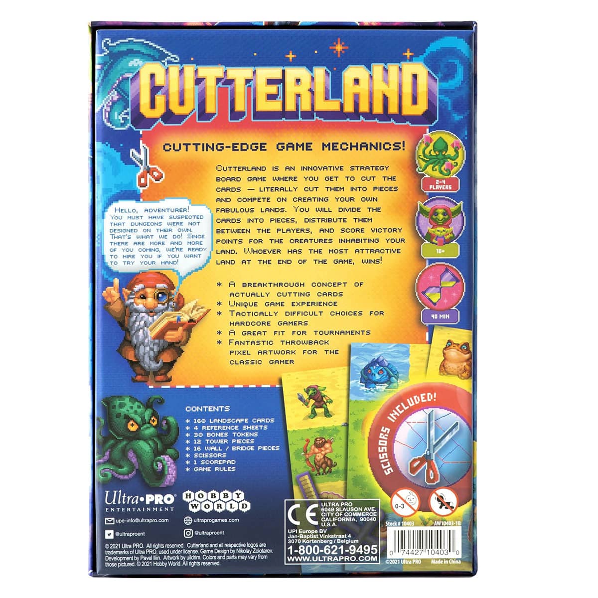 Cutterland | A card cutting game for ages 10 and up | Ultra PRO Entertainment